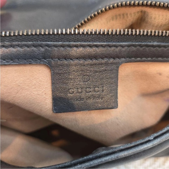 Gucci Black Quilted Shoulder Bag with Gold Accents - Picture 11 of 16